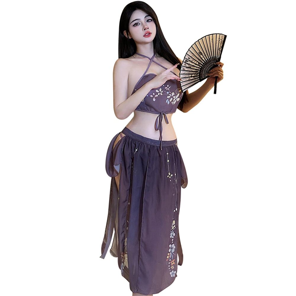 6738 Anime Cosplay Lingerie Classical Embroidered Hanfu Asian RolePlay Suit